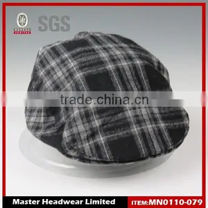 Men's Women's Brown Solid Plain Flat Cabbie Duckbill Newsboy Beret Gatsby Cap Ivy Hat thumbnail-1