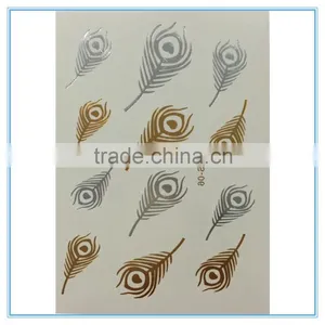 New Type Gold and Silver Body Printing Temporary Tattoos thumbnail-2