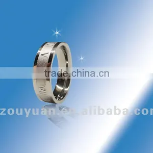 Fashion Wedding Bands Finger Ring, Titanium Ring thumbnail-1
