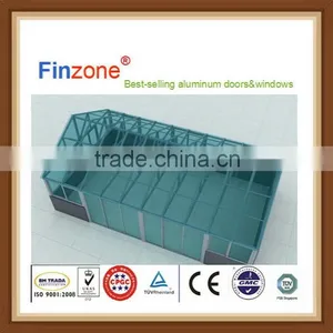 Economic Top Sell Curved Tempered Glass Sunrooms thumbnail-3