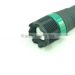 3*AAA Zoom Emergency Lamp 1w Foucsing Rubber Cheap Plastic Flashlight thumbnail-4