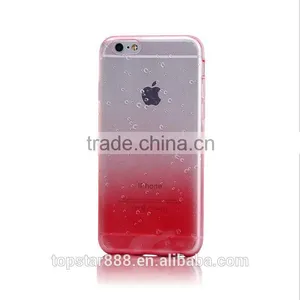 Colorful Water-drop Tpu Phone Case ,Beautiful Tpu Case for Iphone 6 , Waterproof Tpu Fabric Phone Case . thumbnail-3