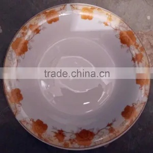 9.25 Inch Edgefold Porcelain Plate , Hotel and Restaurant Porcelain Dinner Plate thumbnail-5