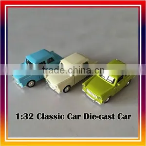 Pull Back 1:32 Die-cast Model Car, Classic Car Die Cast Car, Door Can be Opend thumbnail-1