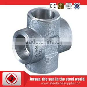 B16.11 Forged Pipe Fittings Stainless Steel Socket Cross thumbnail-2