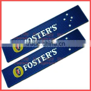 Supply Anti-slip Soft Silicone Pvc Rubber Custom Bar Mat thumbnail-3