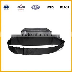 Black PU Leather Hiking Traveling Waist Purse Bag thumbnail-3