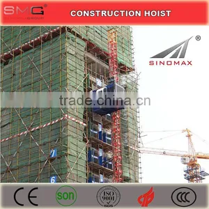 1T Double Cage/Cabin SC100/SC100 Building Construction Hoist, Construction Elevator, Construction Lifter for Sale in China thumbnail-5