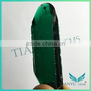 Wholesale Blue Emerald Stone Bulk Gemstone /rough Cut Synthetic Russian Emerald Price per Carat thumbnail-3