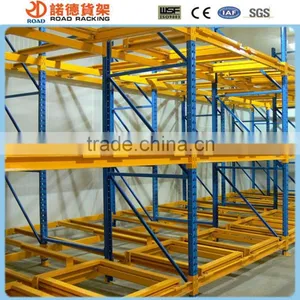 Push Back Rack Painting Racking System With 5 Pallet Depth thumbnail-4
