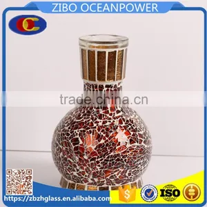 Leopard Design Glass Shisha Hookah Mosaic thumbnail-1