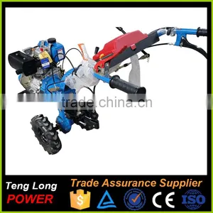 Gear Transmission Diesel Fuel Power Engine Rotary Tiller Cultivators With Plough For Sale thumbnail-4