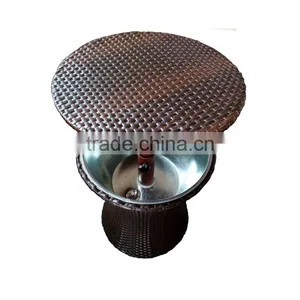 Outdoor PE Rattan Woven Wine or Beer Cooler Table Garden Patio Party Decorative Adjustable Design Bulk Ice Bucket thumbnail-6
