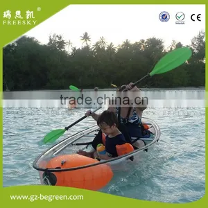 New Design 2 Seat Touring Banana Transparent Boats Ships for Sale thumbnail-3