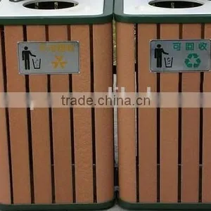 2016 Good Quality Waterproof Durable WPC Outdoor Dustbin / Garbage Can thumbnail-4