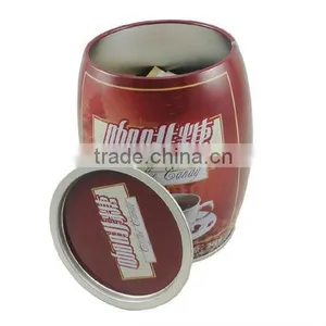 Wholesale Round Decorative Coffee Tin Cans thumbnail-2