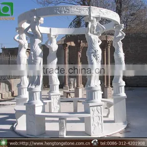 Garden Decorative Man-made Marble Gazebo Pavillion thumbnail-1