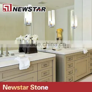 Newstar Prefab Double Sink Quartz Bathroom Vanity Top thumbnail-3