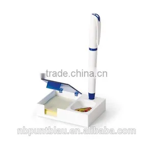 Plastic Ball Pen Holder With Sticky Notes thumbnail-1