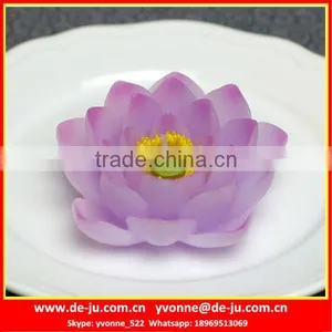 False Blossom Yellow Pistil Lotus Flower Shape Candle thumbnail-1