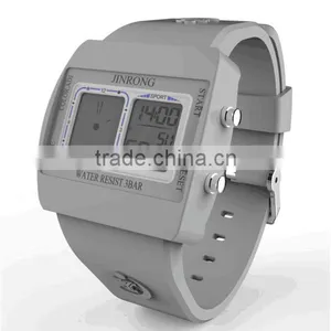 Dual Display Wrist Watch For Men, Fashion High Quality Men's Watch, Men Watch With LED Backlight/ Alarm Clock thumbnail-3