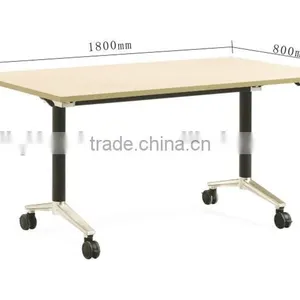 Quality Modern Simple Folding Movable Conference Table Tradining Table LQ-CFT004 thumbnail-4