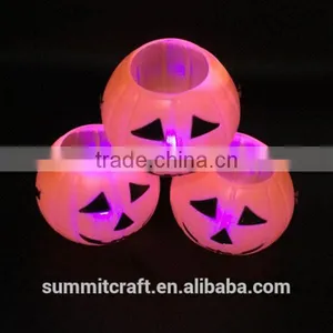 Plastic Halloween Pumpkin Props Led Light up Halloween Buckets thumbnail-6