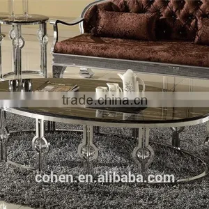Natural Color Silver Hotel/living Room Furniture Coffee/center Table Set for Living Room thumbnail-1