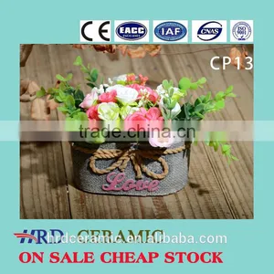 2016 Concrete Flower Plant Planter Colorful Decorative Cement Flower Pot thumbnail-1