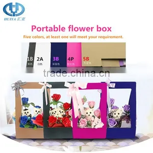 Portable Flower Box With Wet Floral Foam for Mother's Day thumbnail-1