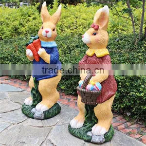 Artificial Animal Garden Statue Outdoor Bunny Garden Sculptures thumbnail-5