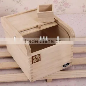 Paulownia Wood Grain Storage Box thumbnail-1