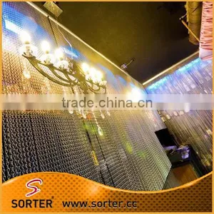 Colourful Double Jack Chain Metal Hook Link Chain Curtains thumbnail-4