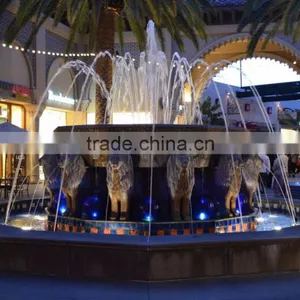 Outdoor Garden Decoration Large Marble Stone Lion Head Fountain thumbnail-1