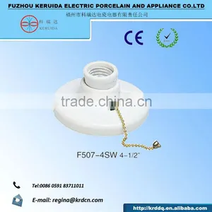 E27 Porcelain Switch and Socket Lampholder thumbnail-3