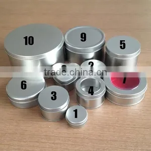 Round Aluminum Tin Box With Screw Top Lid thumbnail-4