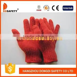 7 Gauge Red Cotton Polyester Gloves Working Gloves thumbnail-1