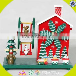 Wholesale Baby Wooden Musical Box Christmas Kids Wooden Musical Box Fashioned Wooden Musical Box W07B017A thumbnail-1