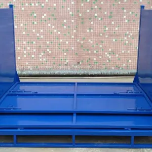 Steel Stackable Post Pallet Box / Stacking Steel Pallet Cage thumbnail-1