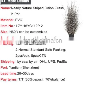 36 /48 / 60 Inch Height Potted Artificial Grass Potted Onion Grass Fake Grass Pots Plant thumbnail-6