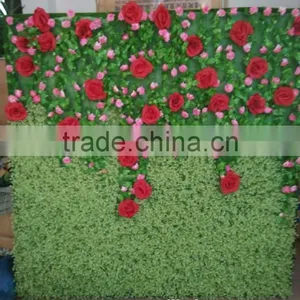 Artificial Plant Wall Wedding Decorative Plant Wall Artficial Flower Wall thumbnail-3