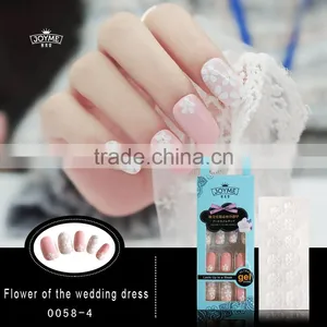 NEWAIR 2017 New Style Printed Flower Artificial Fingernails for Adults thumbnail-1