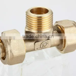 PEX PIPE FITTING MALE TEE thumbnail-1
