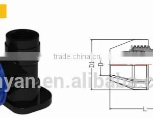 TY High Quality PP Compression Fittings ELBOW WITH PLATE Eco-friendly Cheap Price Full Size Factory Price List Discount thumbnail-1
