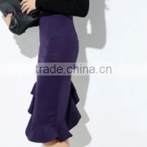 Backing Knitting Fishtail Skirt Occupation Dress Fashion Lady Bag Hip Skirt no Asymmetry thumbnail-3