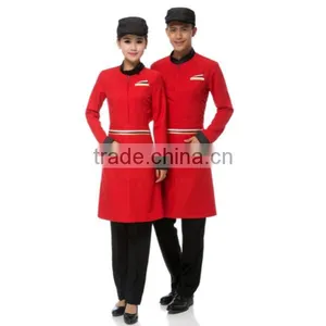 High Collar Hotel Uniform Restaurant Uniforms for Waiter/waitress thumbnail-1