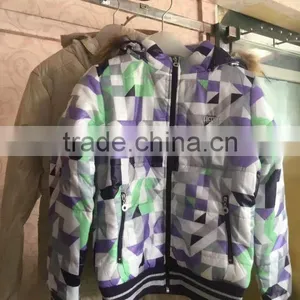 GZY Comfortable Female Goose Down Jacket Middle East Model England 2017 Stock Wholesale Guangzhou Good Quality thumbnail-1