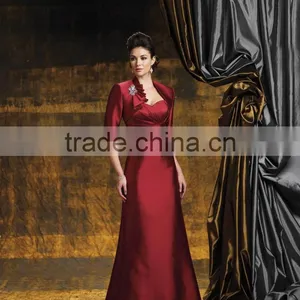 Satin Red Mother of the Bride Dresses thumbnail-1