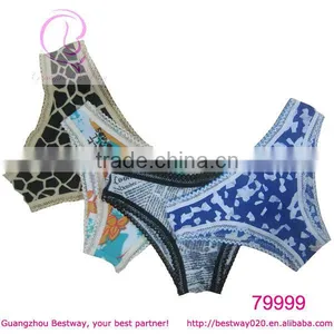 Women for Sex Images Fashion Nylon Panties Mix Printed Pattern Panties thumbnail-1