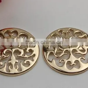 New Style Shoe Accessories Metal Gold Hollow Shoes and Bag Charm Accessory in Bulk thumbnail-6